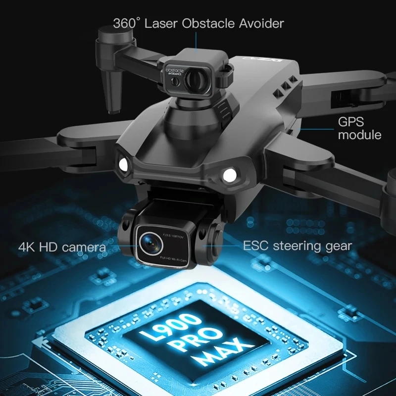 L900 Pro MAX GPS ドローン 4K プロフェッ - Drone Kit Professional のレビューと価格