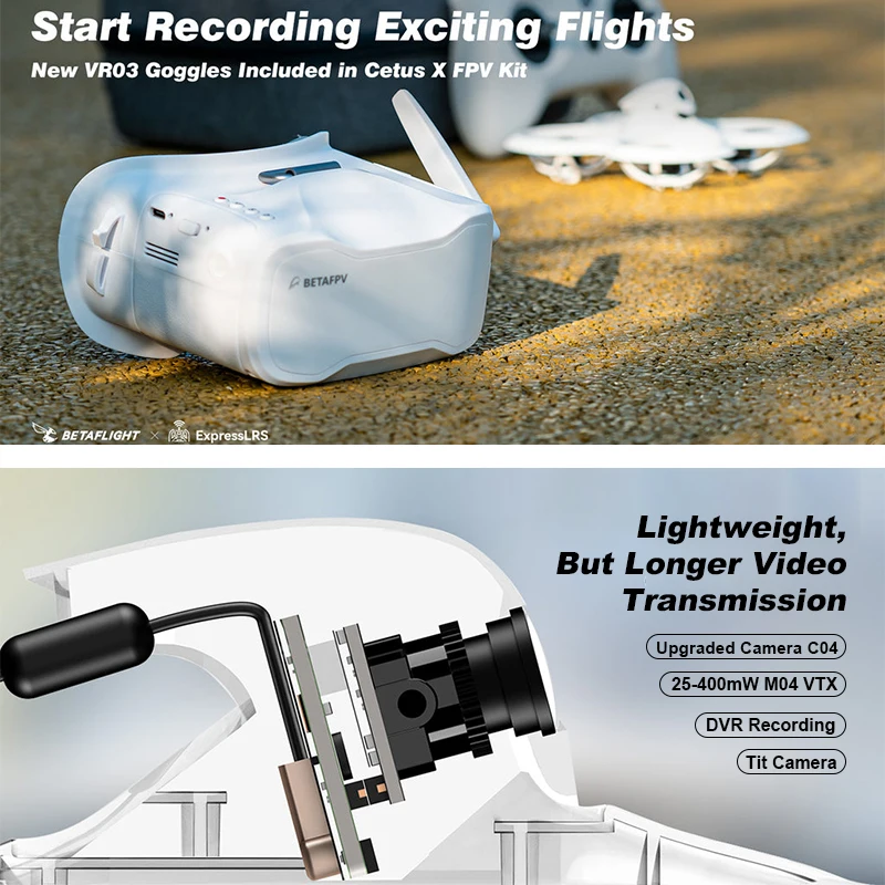 Cetus X FPVキット、VR03 FPVゴーグル、C0 - Drone Kit Octocopter のレビューと価格
